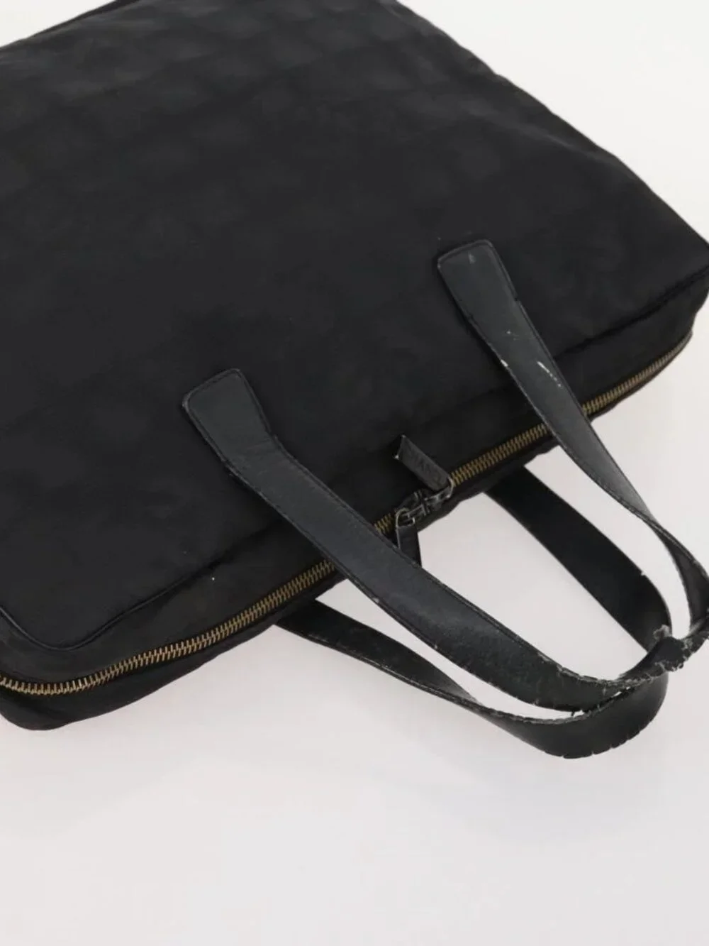 CHANEL New Travel Line Tote Bag Nylon 3 Set Black CC Auth 176442